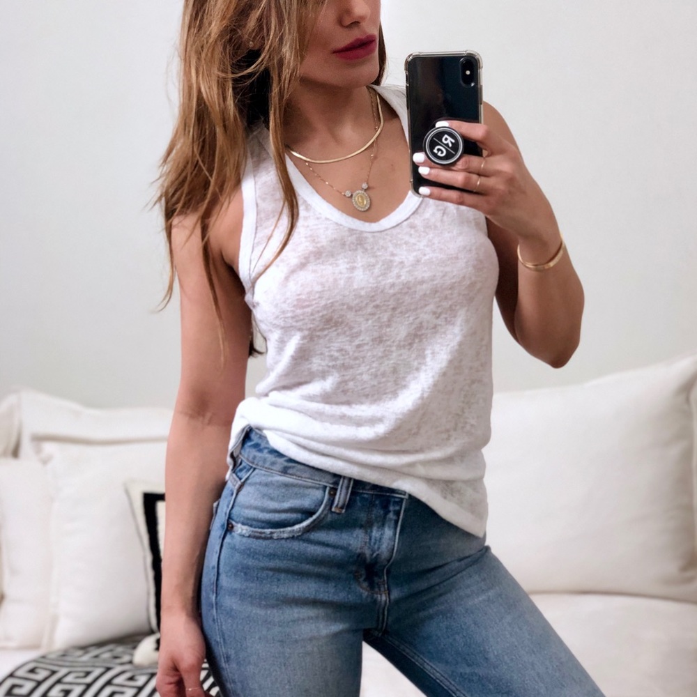 LAST 1️⃣ | MICHELLE Racerback Tank - WHITE